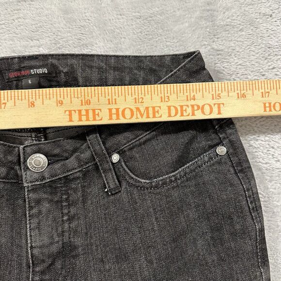 Georgiou Studio Women 6 Black Mid Rise Bootcut Jeans Vintage Y2K - Picture 9 of 10